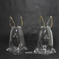 borosilicate glass animal salt and pepper shaker set